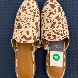 Universal Thread Cow Print Mules